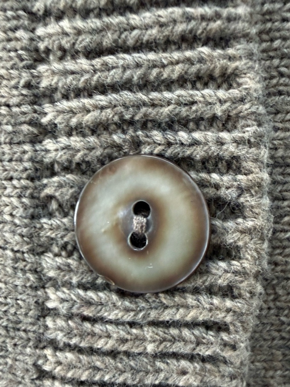 Sundance Embellished Taupe Cardigan Sweater - Picture 8 of 11
